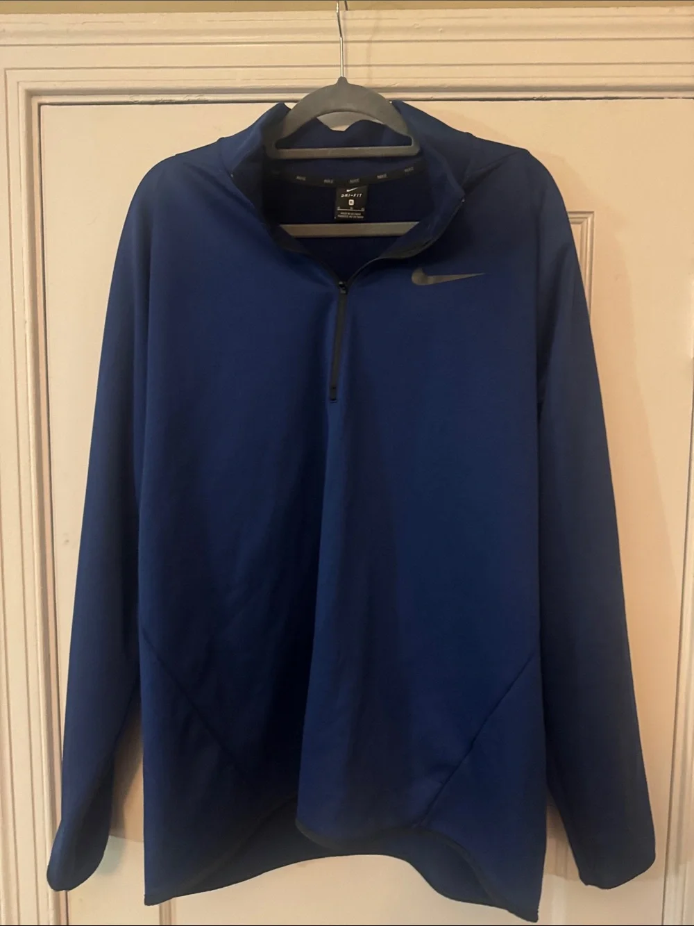 Nike Blue 1/4 Zip Performance Pullover